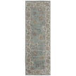 Feizy Dartmouth 39QNF Transitional Floral & Botanical Rug in Blue/Ivory/Brown