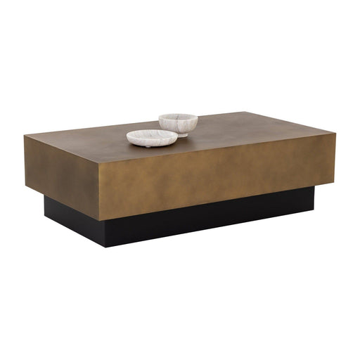 Sunpan Blakely Coffee Table - Antique Brass