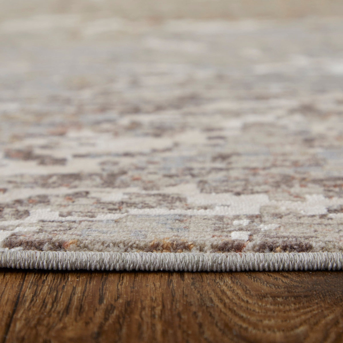 Feizy Pryor 39NHF Modern Abstract in Taupe/Brown/White