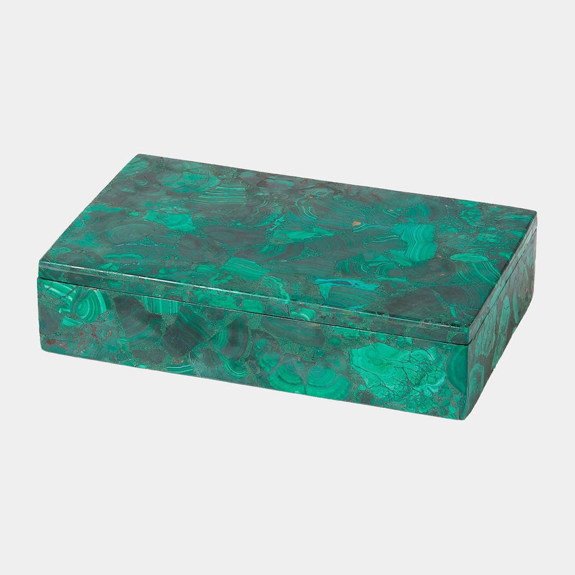 Global Views Malachite Stone Box