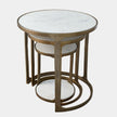 Global Views Bronte Marble Top Nesting Tables Set