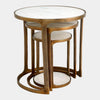 Global Views Bronte Marble Top Nesting Tables Set