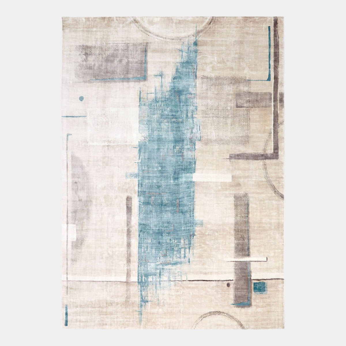 Global Views Art Printed Silk Rug