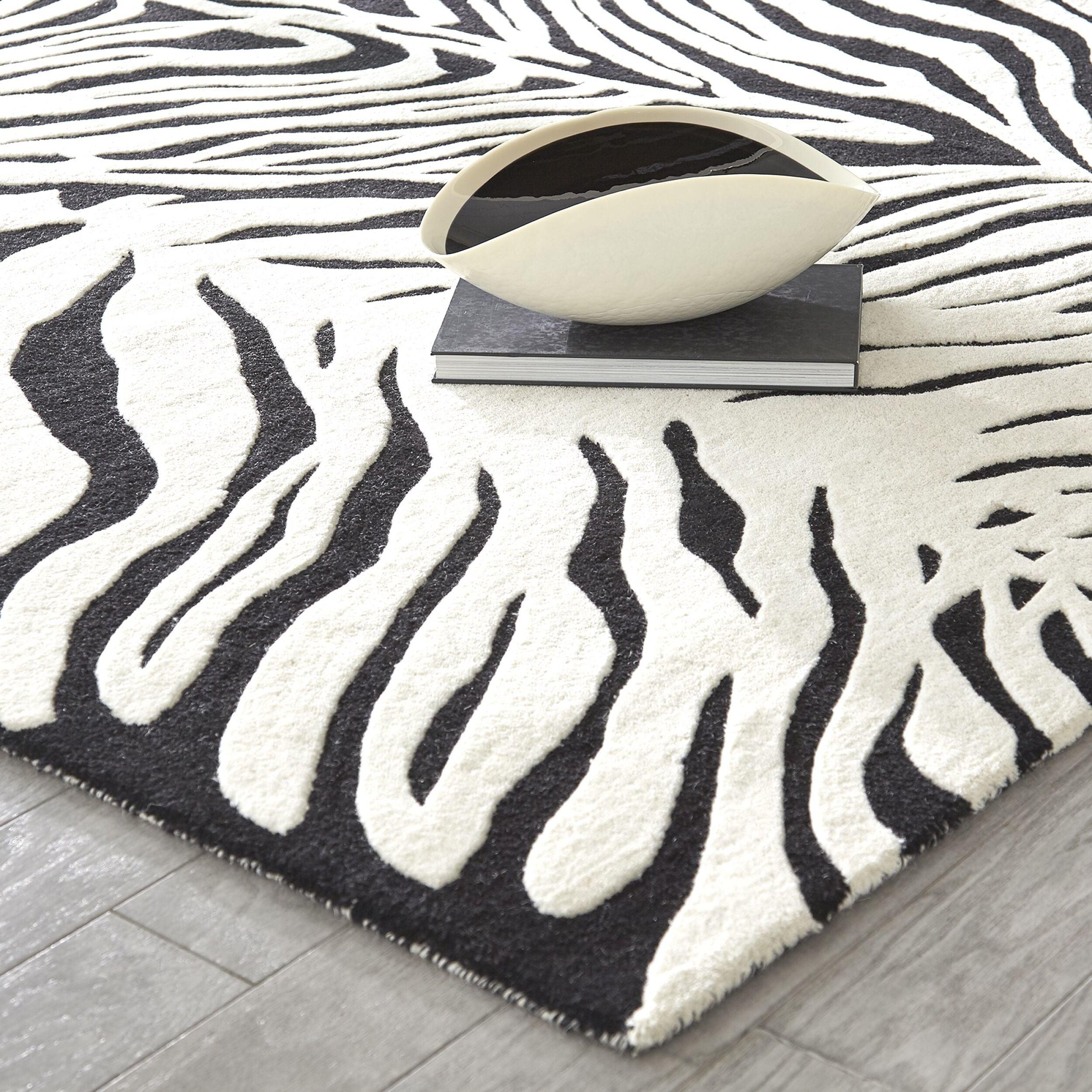 Global Views Zebra Rug Clearance