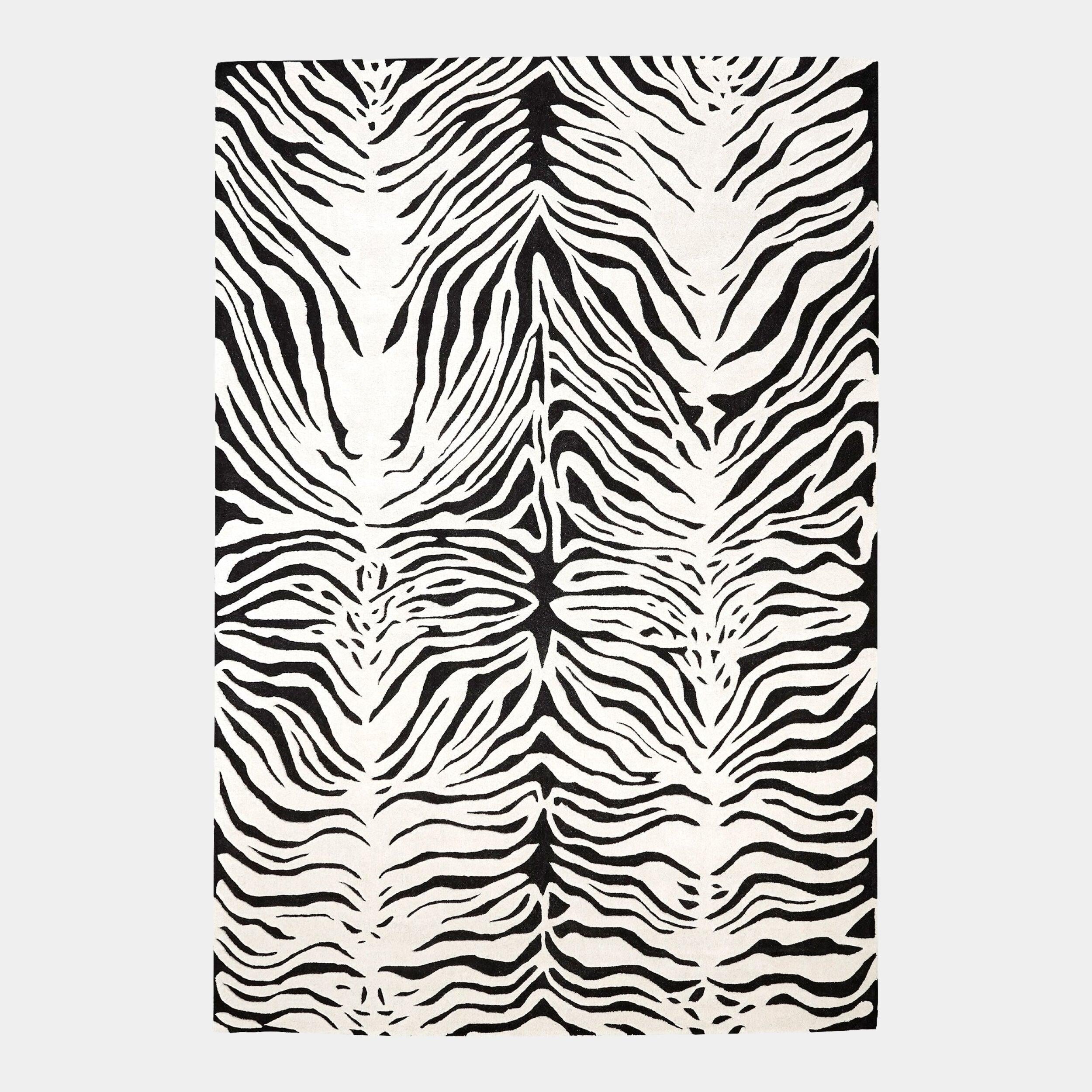 Global Views Zebra Rug Clearance
