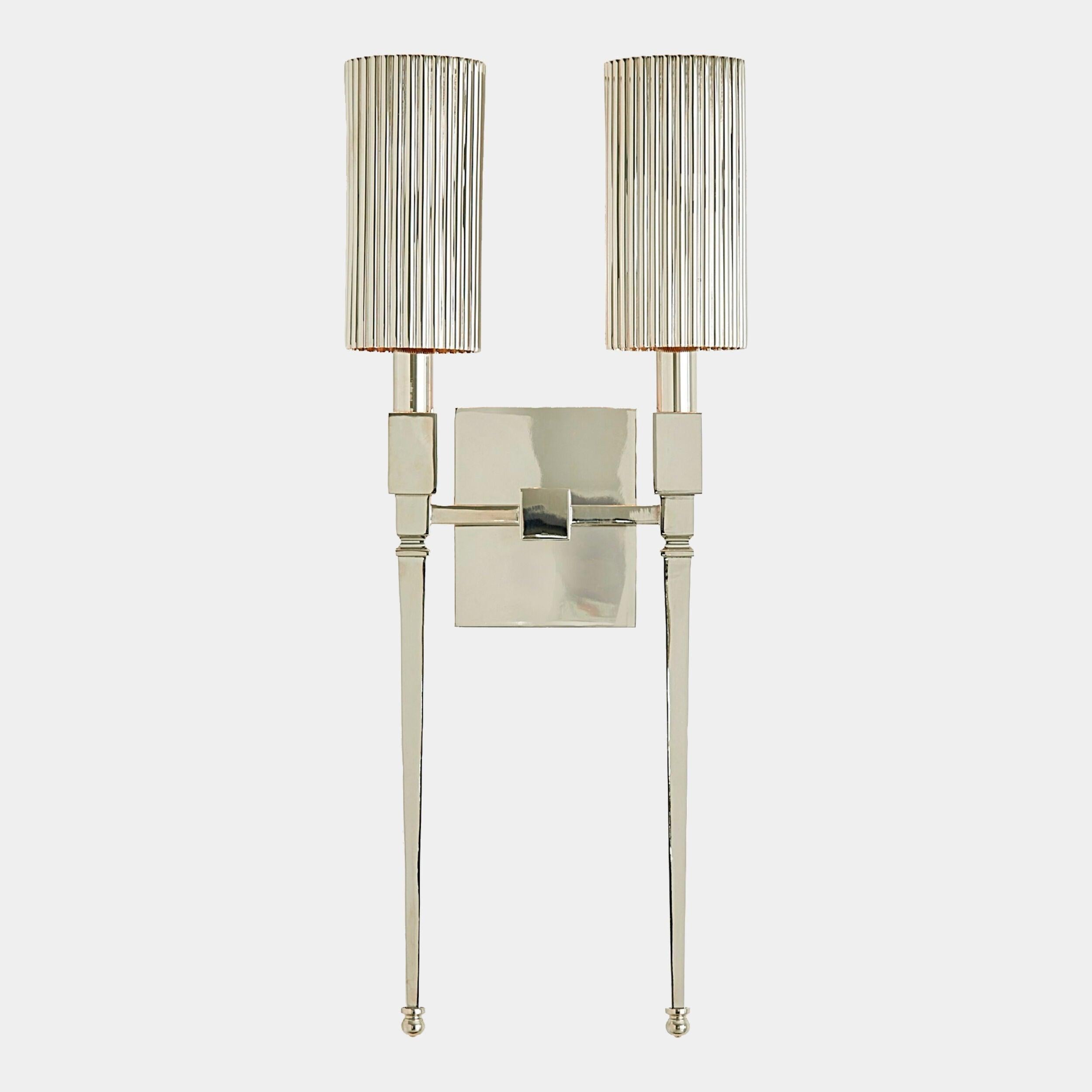 Global Views Golino Fluted Double Wall Sconce