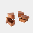 Global Views Willamette Quartered Wood Box Set Clearance