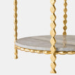 Global Views Pinkered Side Table