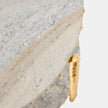 Global Views Pinkered Side Table