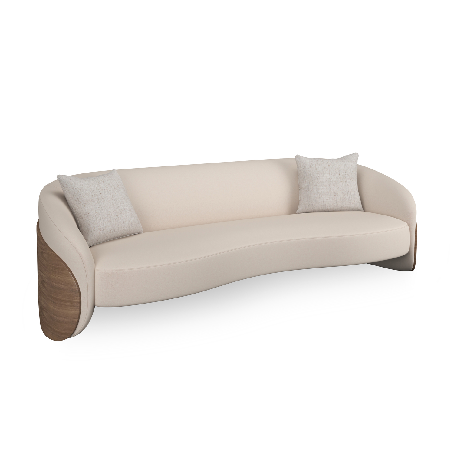Caracole Upholstery Fleur Wood Back Sofa INV