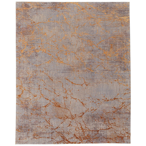 Feizy Pryor 39NEF Modern Abstract in Gold/Brown/Gray