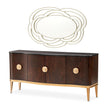 Michael Amini Camellia Field Sideboard with Mirror