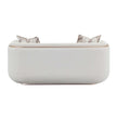 Michael Amini West Kensington Loveseat - Buff/Seal Salt Caramel