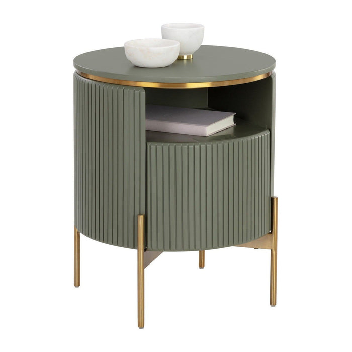 Sunpan Paloma End Table - Sage Green