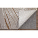 Feizy Waldor 39NBF Modern Abstract in Taupe/Brown/Silver