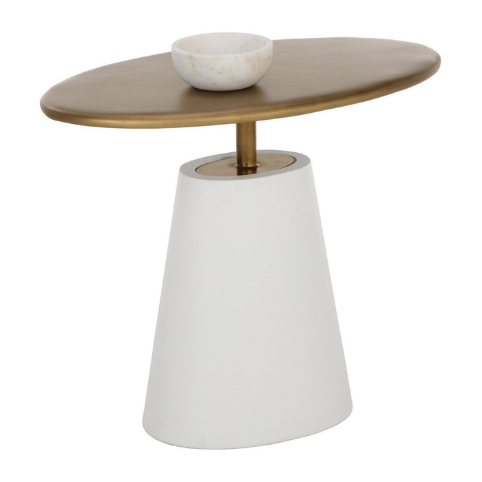 Sunpan Kadin Side Table - White