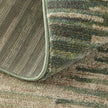 Feizy Eden 39QYF Modern Abstract Rug in Green/Ivory/Brown