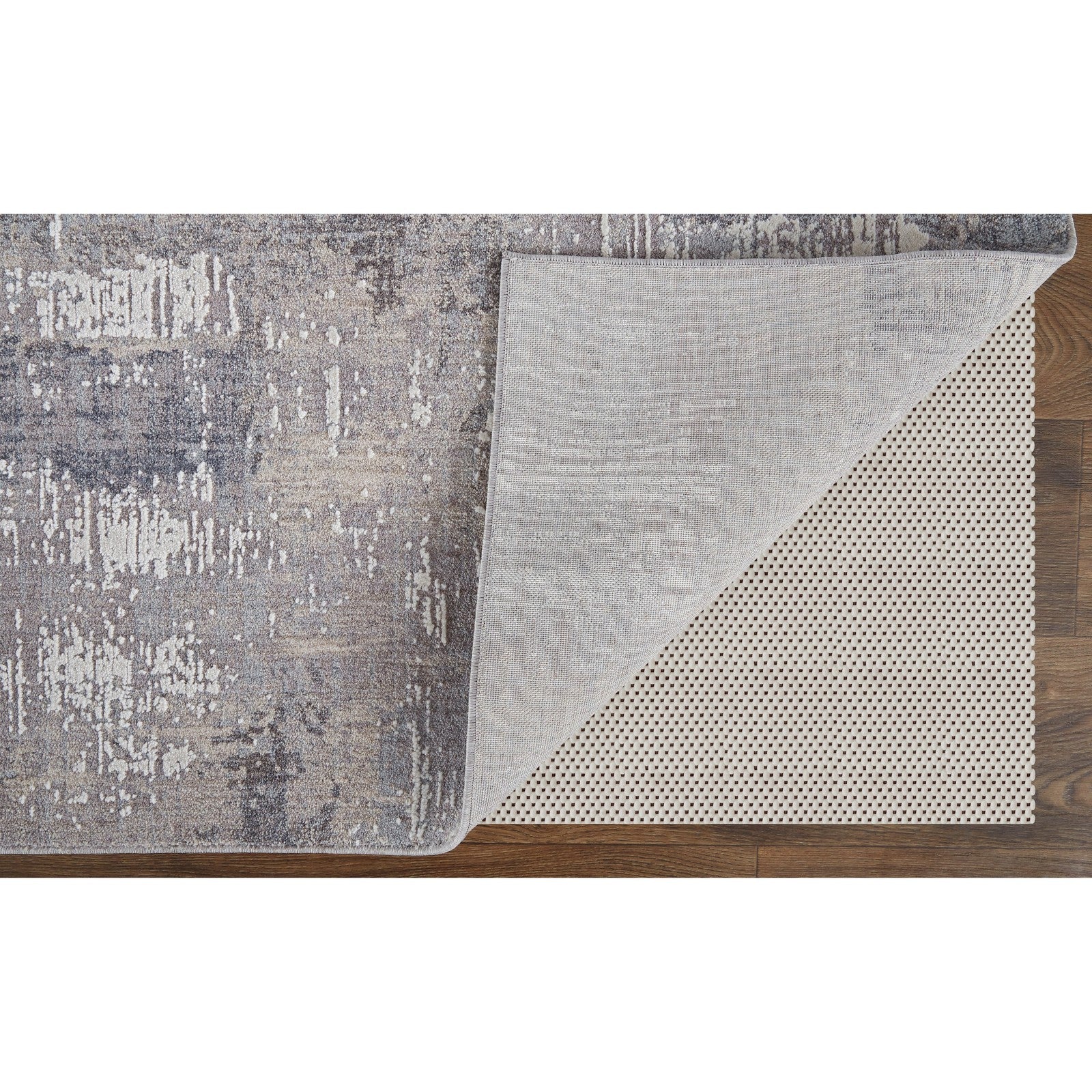 Feizy Lennon 39G1F Transitional Abstract in Taupe/Tan/Blue