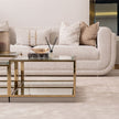 Michael Amini Savannah Breeze Tall Cocktail Table, Set of 2 - Bright Gold
