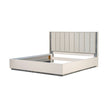 Michael Amini Pavira Bed with LED Lights - Stone