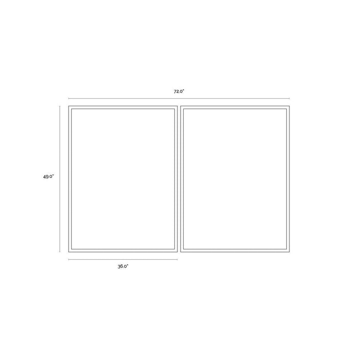 Sunpan Door To Door Natural Frame - Set of 2