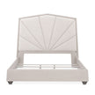 Michael Amini Fantosini King Tufted Panel Bed - Silver Mist