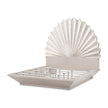 Michael Amini Fantosini King Fan Bed - Silver Leaf