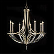 John Richard Bent-Crystal Eight-Light Chandelier