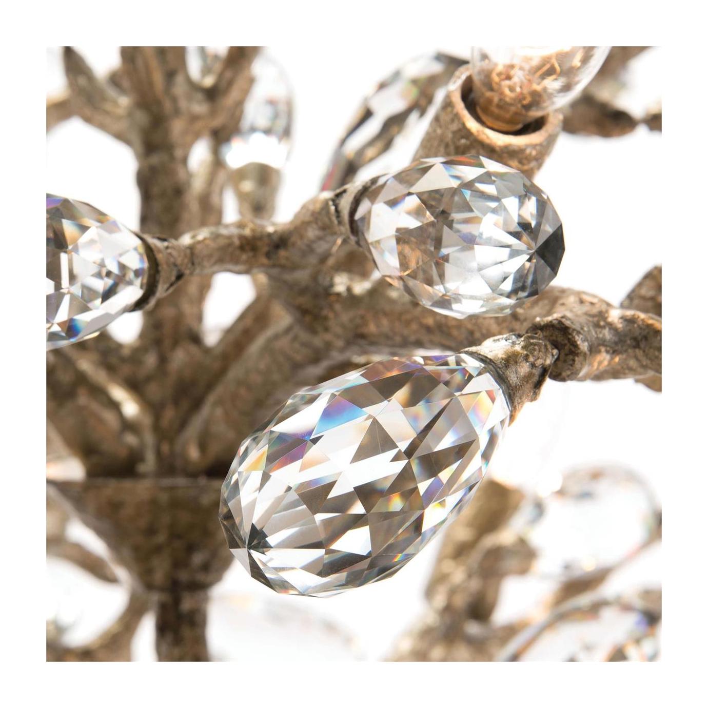 John Richard Budding Crystal Ten-Light Chandelier