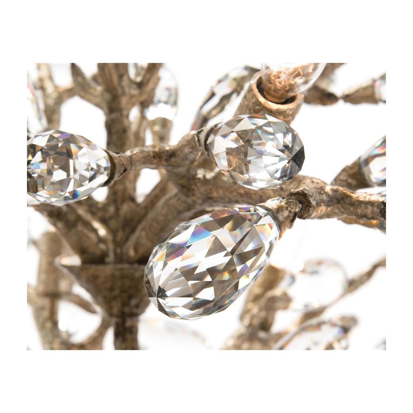 John Richard Budding Crystal Ten-Light Chandelier