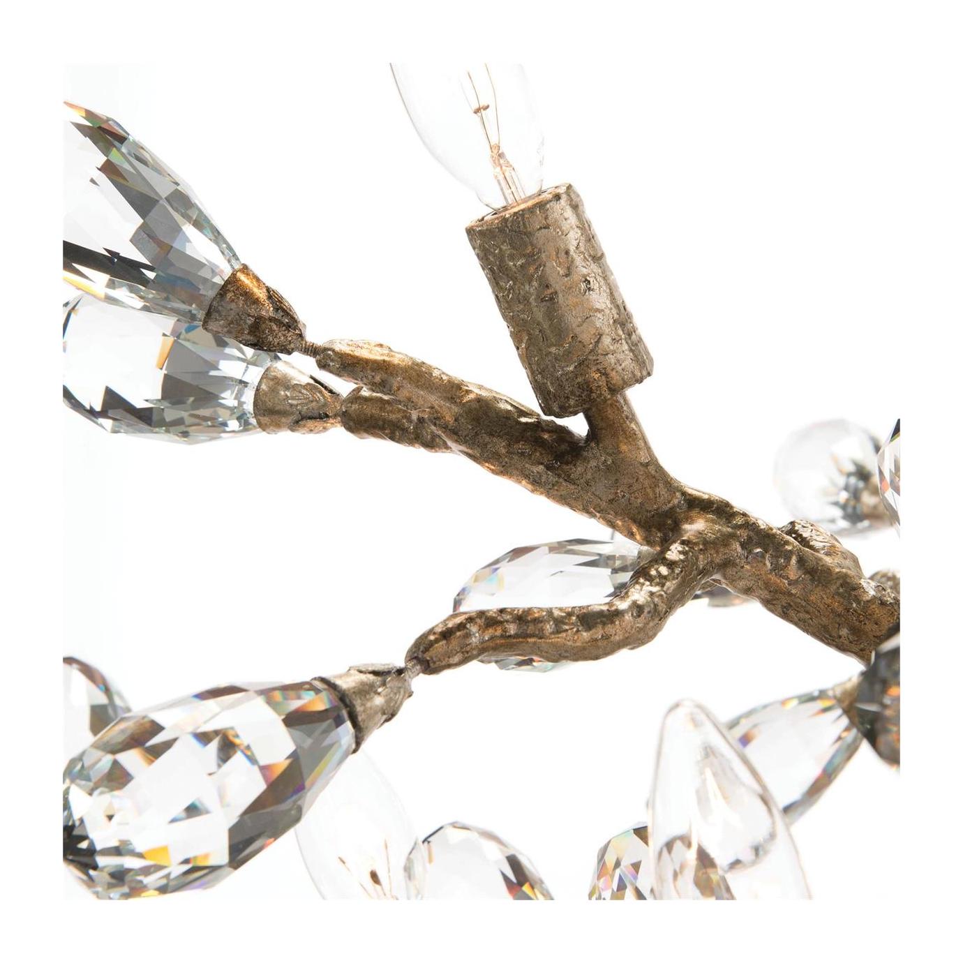 John Richard Budding Crystal Ten-Light Chandelier