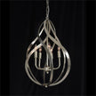 John Richard Ribbons of Nickel Swirls Five-Light Pendant