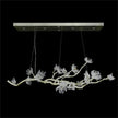John Richard Churippu Magnolia & Tulip Glass Oblong Nineteen-Light Chandelier