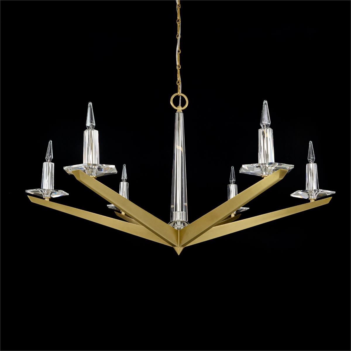 John Richard Antares Six Light Chandelier, Large