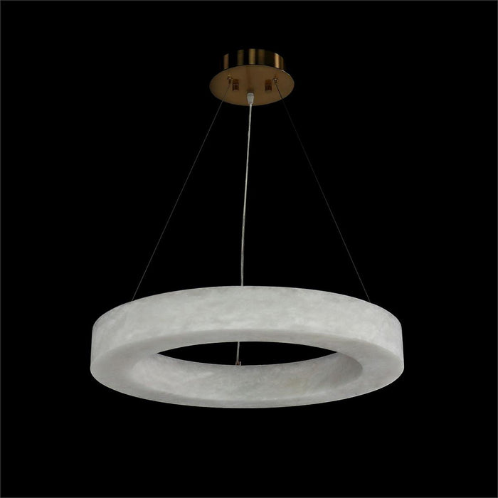 John Richard Alabaster Halo Pendant, Small