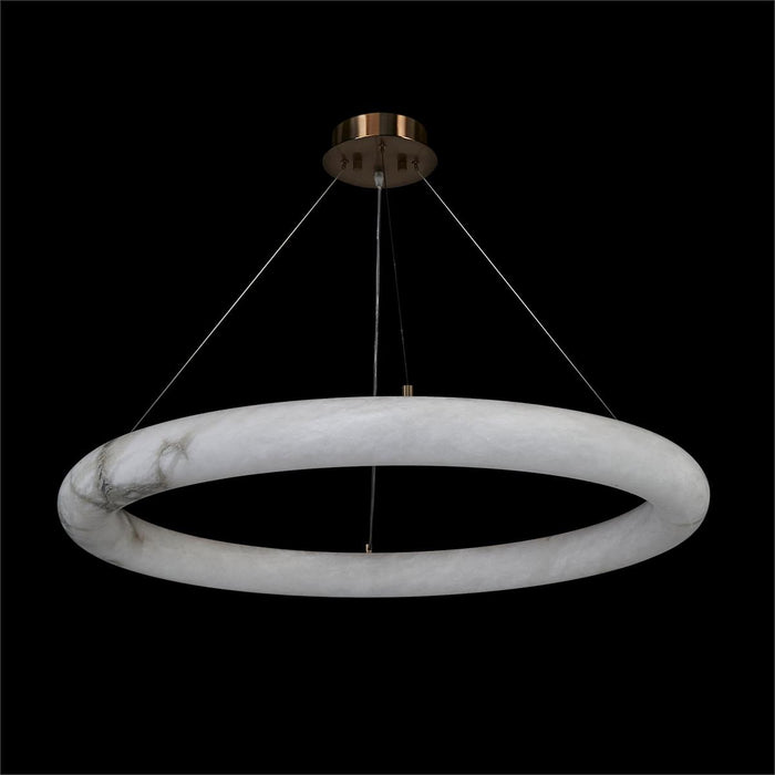 John Richard Alabaster Halo Pendant, Large