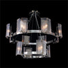 John Richard Claritas Twelve-Light Two-Tier Chandelier, Nickel