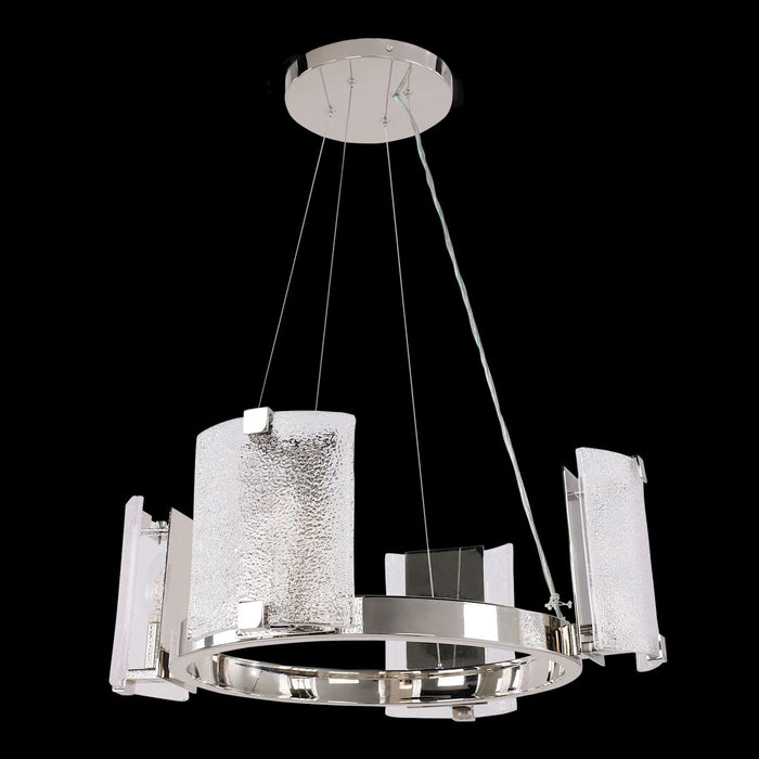 John Richard Claritas Four-Light Chandelier, Nickel