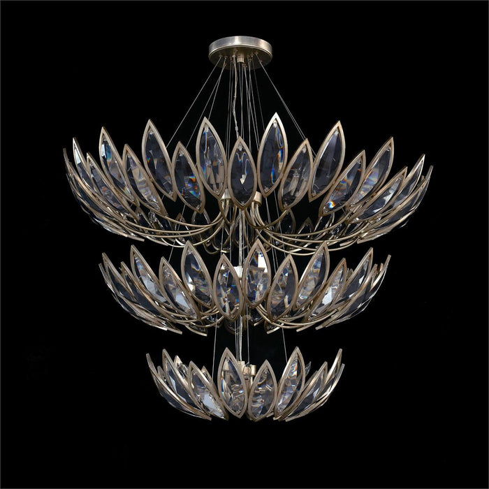 John Richard Petaline Twenty-Seven-Light Three-Tier Chandelier