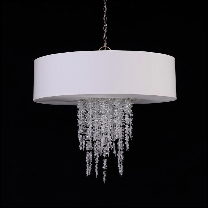 John Richard Cascading Crystal Eleven-Light Chandelier