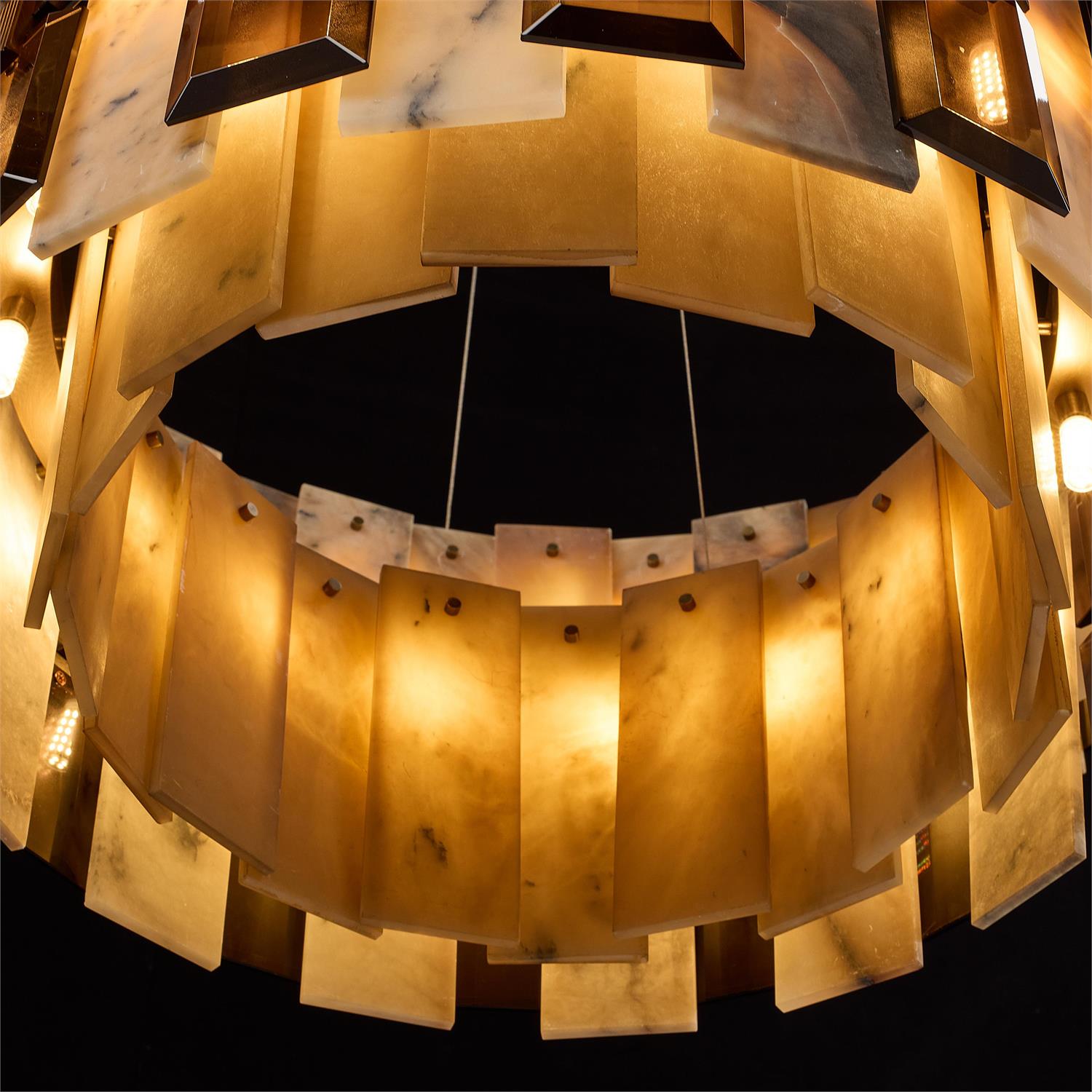 John Richard Tamboril Thirty-Eight-Light Two-Tier Chandelier