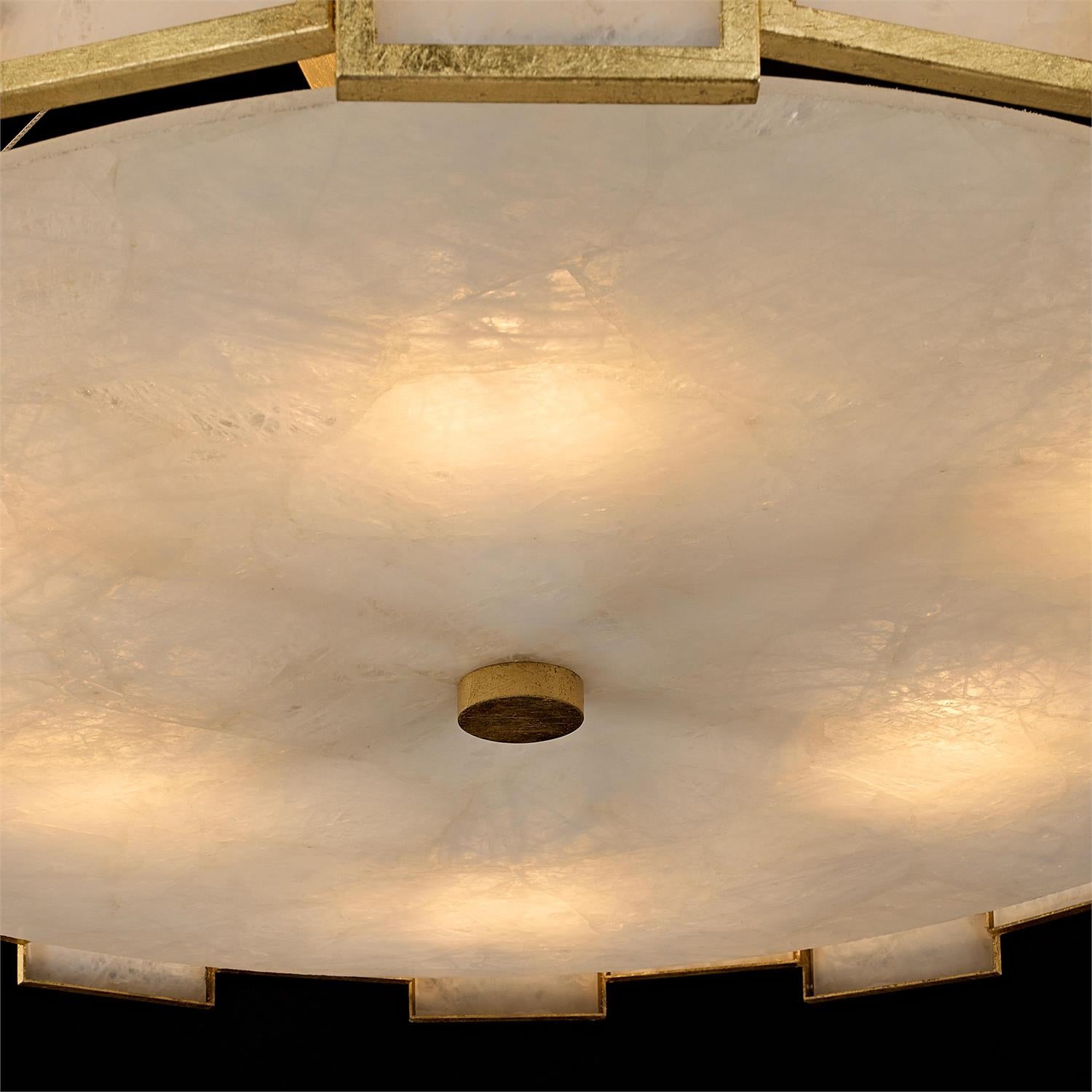 John Richard Calcite Panel Six-Light Chandelier