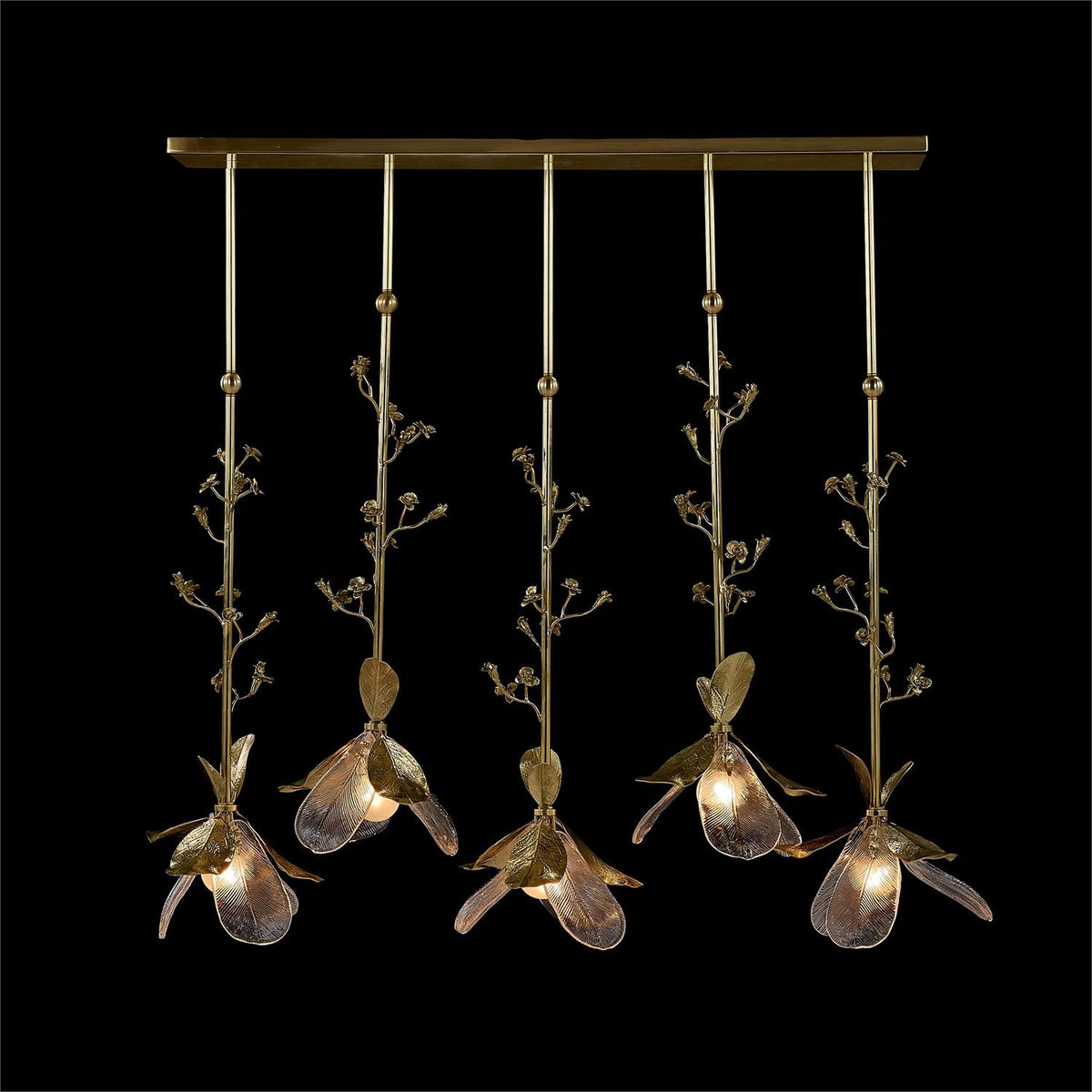 John Richard Dryad Five-Light Horizontal Chandelier