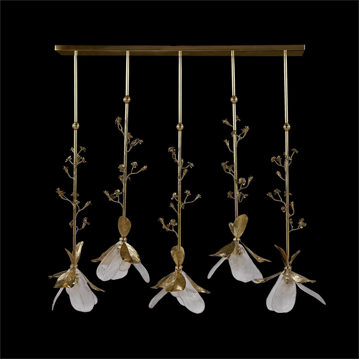 John Richard Dryad Five-Light Horizontal Chandelier