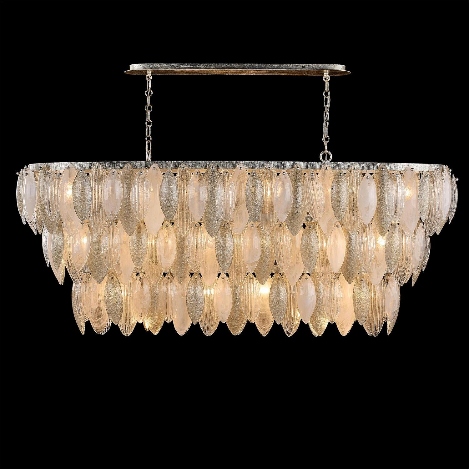 John Richard Aria Twenty-Two-Light Horizontal Chandelier