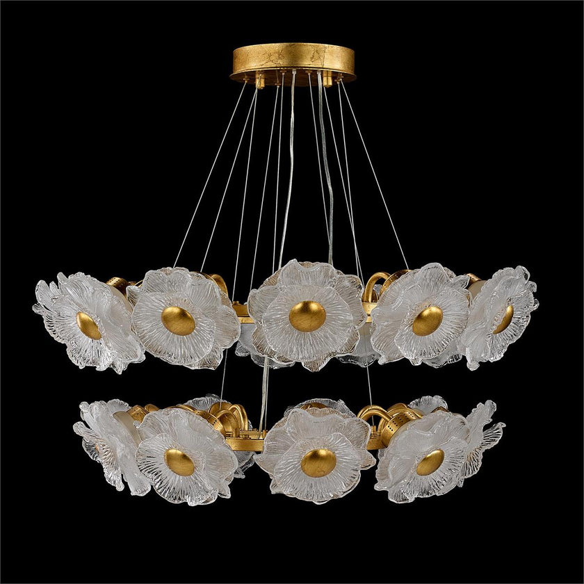 John Richard Farnese Two-Tier Twenty-One-Light Chandelier