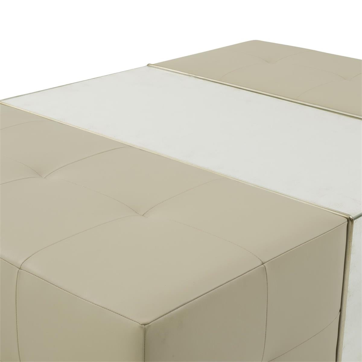 John Richard Park City Cocktail Ottoman LTGY