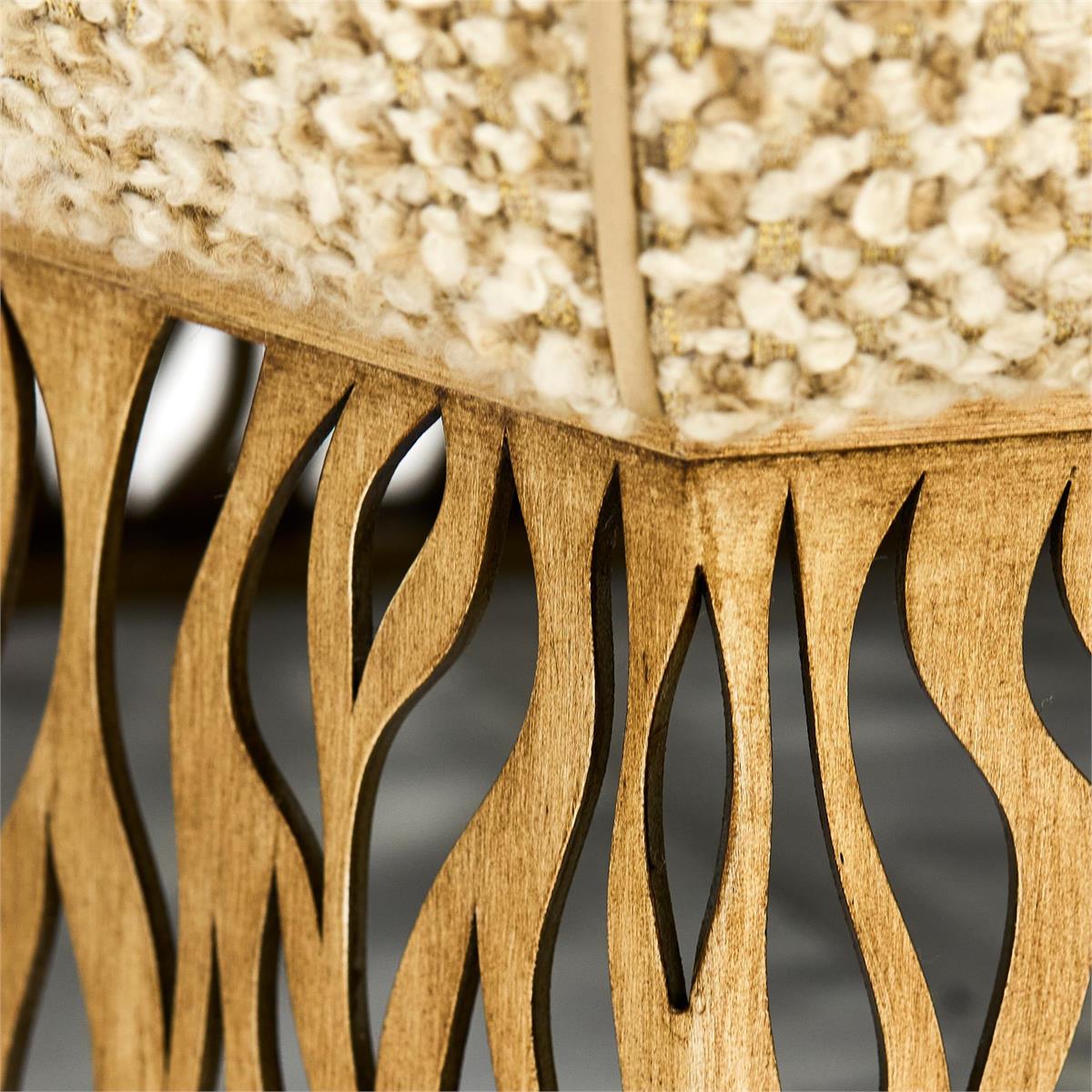 John Richard Honeycomb Ottoman, Gold