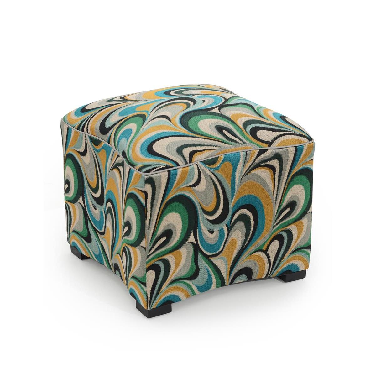 John Richard Curved Ottoman
