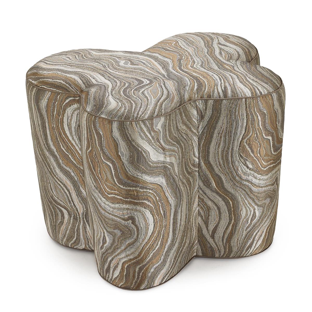 John Richard Mariposa Ottoman, Small - 7008